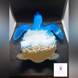 Custom Coastal Turtle Bowl